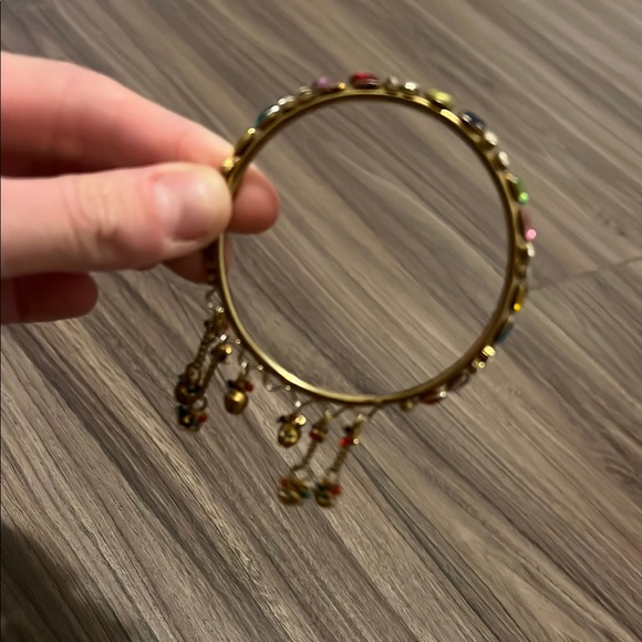 Elegant Gold Multicolor Bangles - Picture 9 of 14